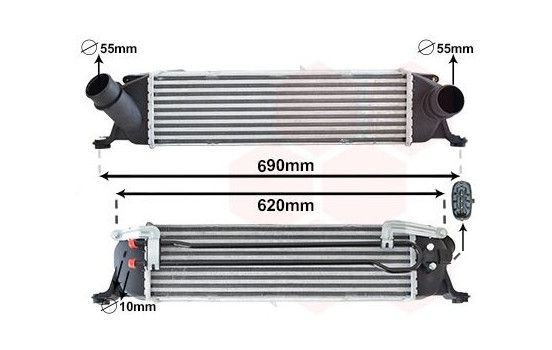 Laddluftkylare 82014705 International Radiators, bild 2