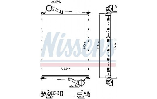 Laddluftkylare 961261 Nissens