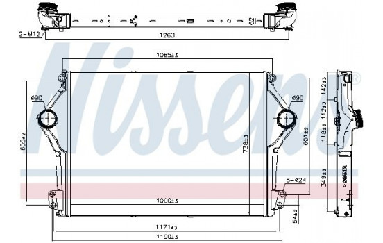 Laddluftkylare 961262 Nissens
