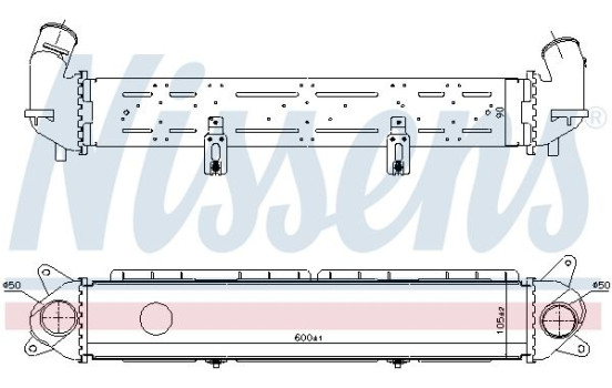 Laddluftkylare 961489 Nissens, bild 2