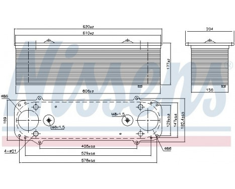Laddluftkylare 961550 Nissens, bild 6