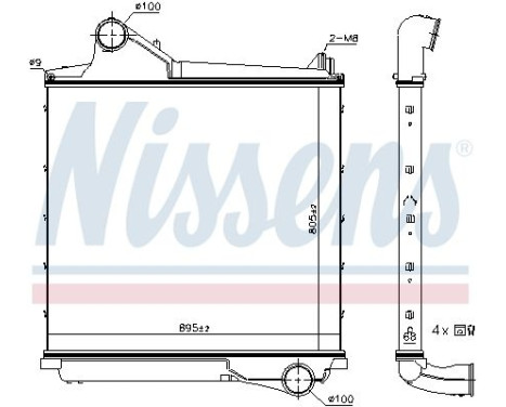 Laddluftkylare 961555 Nissens