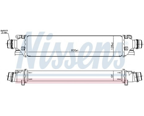 Laddluftkylare 96279 Nissens, bild 2