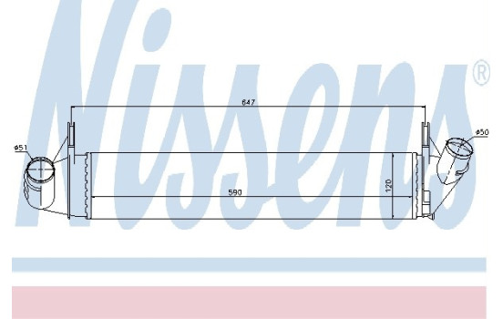 Laddluftkylare 96585 Nissens, bild 2