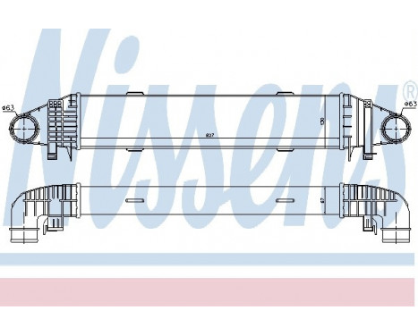 Laddluftkylare 96596 Nissens, bild 2
