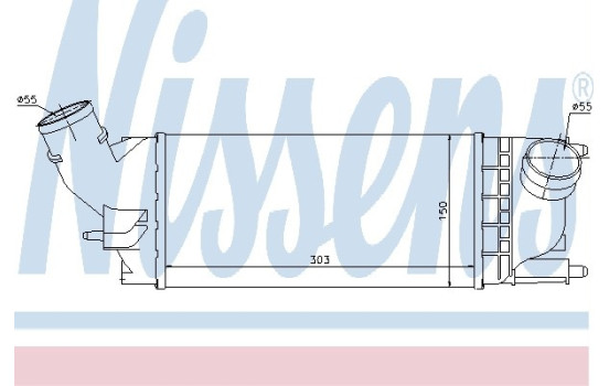 Laddluftkylare 96599 Nissens, bild 2