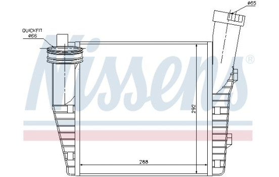 Laddluftkylare 96687 Nissens, bild 2