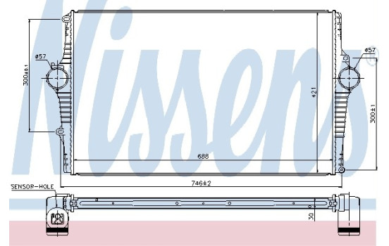 Laddluftkylare 969001 Nissens, bild 2