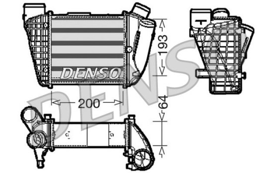 Laddluftkylare DIT02004 Denso