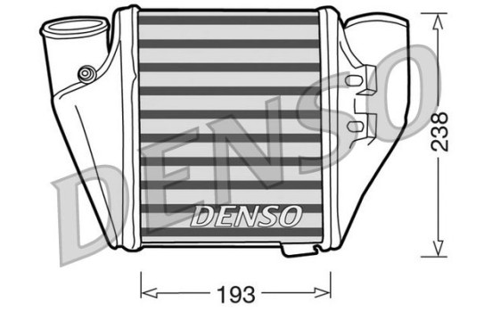 Laddluftkylare DIT02007 Denso