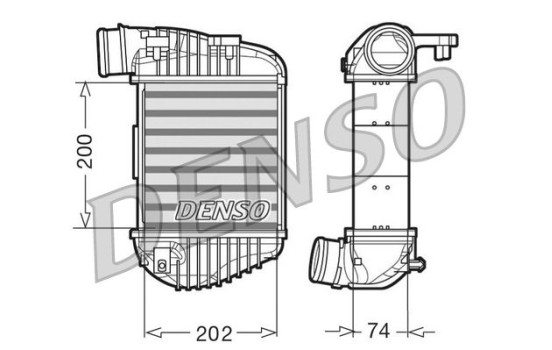 Laddluftkylare DIT02023 Denso