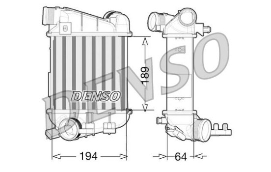 Laddluftkylare DIT02027 Denso