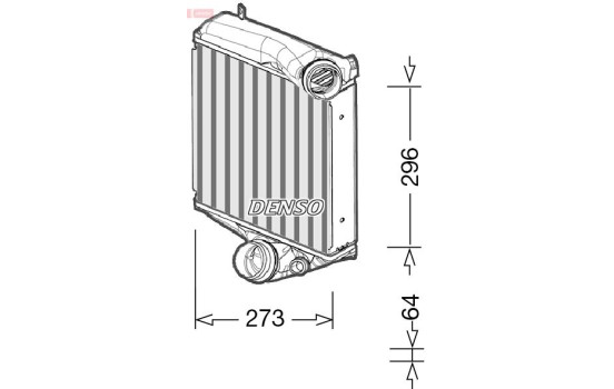 Laddluftkylare DIT28022 Denso