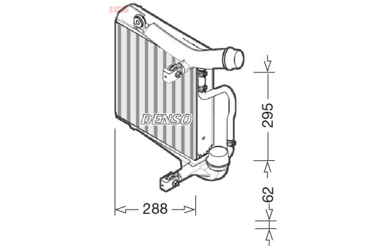 Laddluftkylare DIT28025 Denso