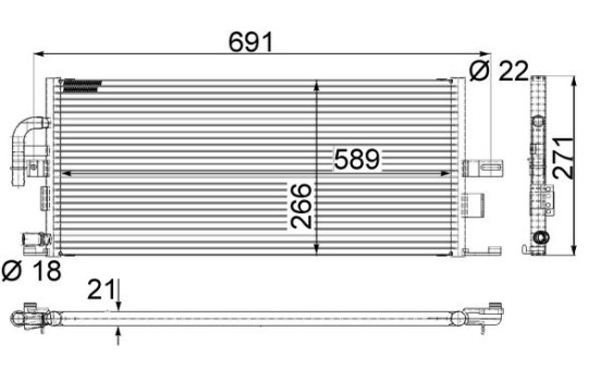Lågtemperaturkylare, laddluftkylare BEHR *** PREMIUM LINE ***