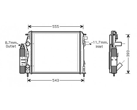 kylare 4300M323 International Radiators