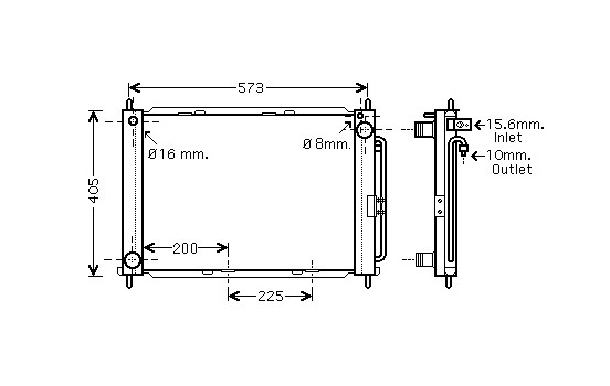 kylare 4300M499 International Radiators, bild 2