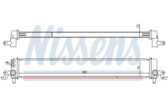 Kylare, driftbatteri 646945 Nissens