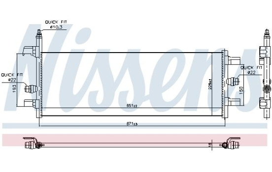 Kylare, drivbatteri 606248 Nissens