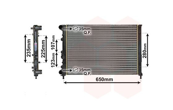 Kylare, motorkylning 01002144 International Radiators