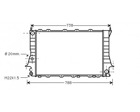 Kylare, motorkylning 03002081 International Radiators