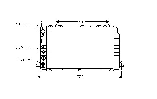 Kylare, motorkylning 03002089 International Radiators