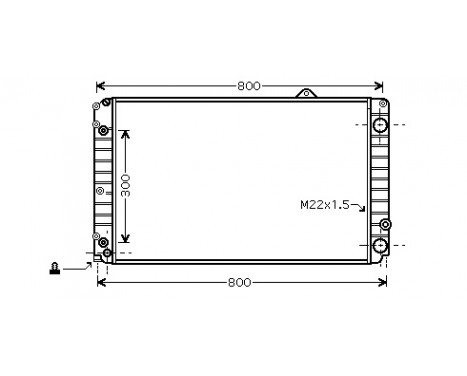 Kylare, motorkylning 03002099 International Radiators
