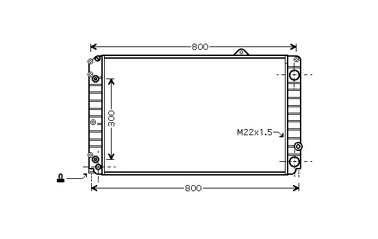Kylare, motorkylning 03002099 International Radiators