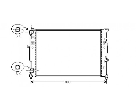 Kylare, motorkylning 03002189 International Radiators