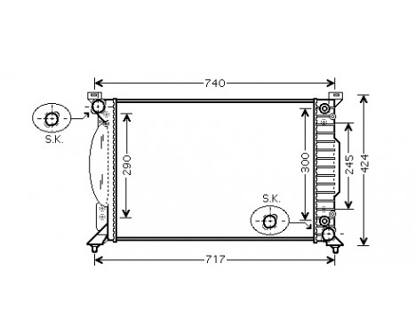 Kylare, motorkylning 03002229 International Radiators