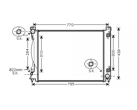 Kylare, motorkylning 03002231 International Radiators