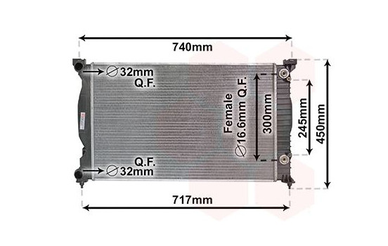 Kylare, motorkylning 03002241 International Radiators, bild 2