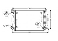 Kylare, motorkylning 03002244 International Radiators