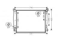 Kylare, motorkylning 03002245 International Radiators