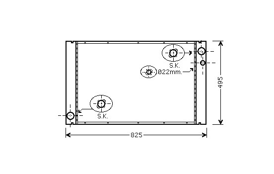 Kylare, motorkylning 03002289 International Radiators