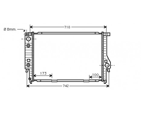 Kylare, motorkylning 06002134 International Radiators