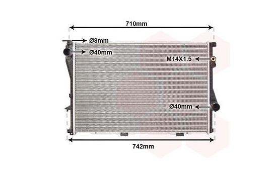 Kylare, motorkylning 06002202 International Radiators, bild 2