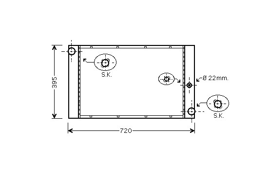 Kylare, motorkylning 06002277 International Radiators