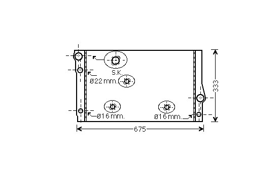 Kylare, motorkylning 06002354 International Radiators