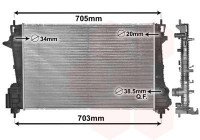 Kylare, motorkylning 08002060 International Radiators