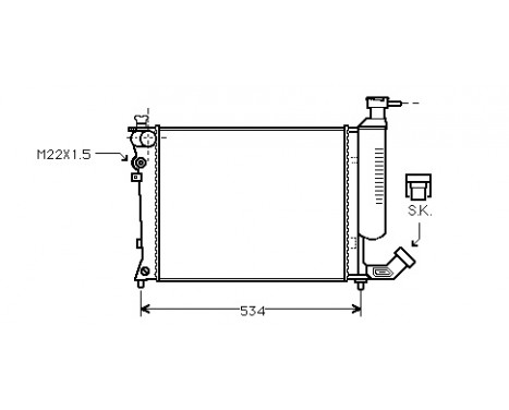 Kylare, motorkylning 09002059 International Radiators