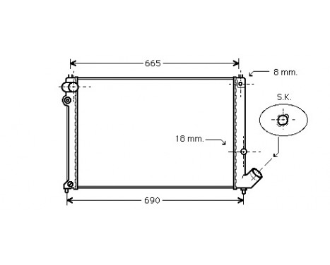 Kylare, motorkylning 09002139 International Radiators