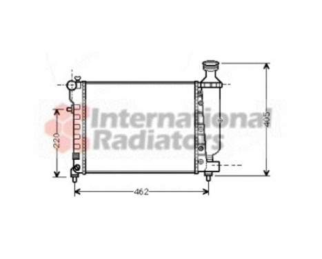 Kylare, motorkylning 09002206 International Radiators, bild 2