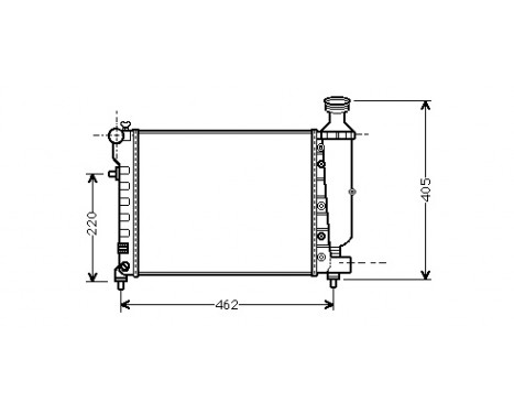 Kylare, motorkylning 09002206 International Radiators