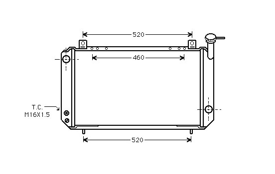 Kylare, motorkylning 13002047 International Radiators