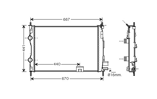 Kylare, motorkylning 13002287 International Radiators