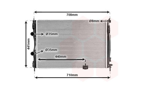 Kylare, motorkylning 13002288 International Radiators, bild 2