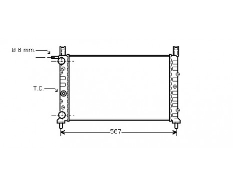 Kylare, motorkylning 17002078 International Radiators
