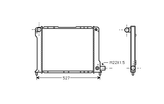 Kylare, motorkylning 17002080 International Radiators