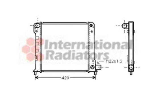 Kylare, motorkylning 17002093 International Radiators, bild 2